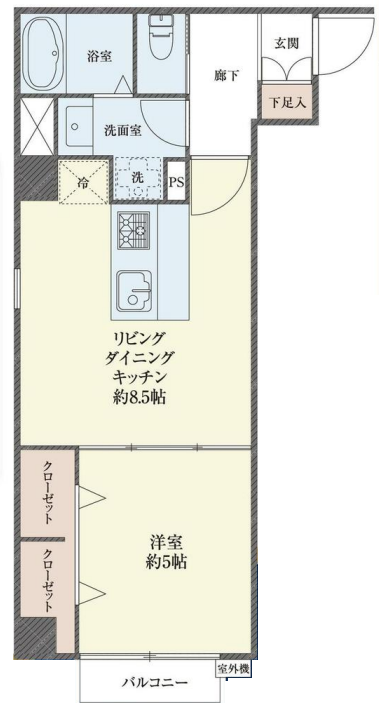 ハイツ九段坂 - 間取り図 ハイツ九段坂